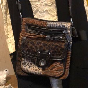 Multi Animal Print Crossbody Bag